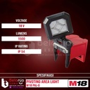 Milwaukee Pivoting Area Light M18 PAL-0 Lampu Kerja Set 18 Volt 5 AH