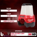 Milwaukee Task Led Area Light M18 TAL-0 Lampu Kerja Portable SET 18V
