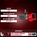 Milwaukee High Torque Wrench M18 ONEFHIWF1DS-0 Pembuka Baut 1 Inch 18V