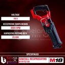 Milwaukee Sawzall Reciprocating M18 FSZ-0X Sabre Saw Cordless Set 18 V 5 AH