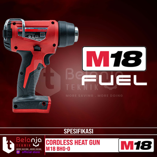 Milwaukee Heat Hot Gun Cordless M18 BHG-0 Pemanas 470 C 18V Unit Only