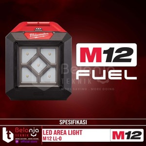 Milwaukee Led Area Light M12 AL-0 Lampu Senter Kerja Set 12 Volt 2 AH