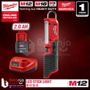 Milwaukee Led Stick Light M12 SL-0 Lampu Kerja Portable Set 12 V 2 AH