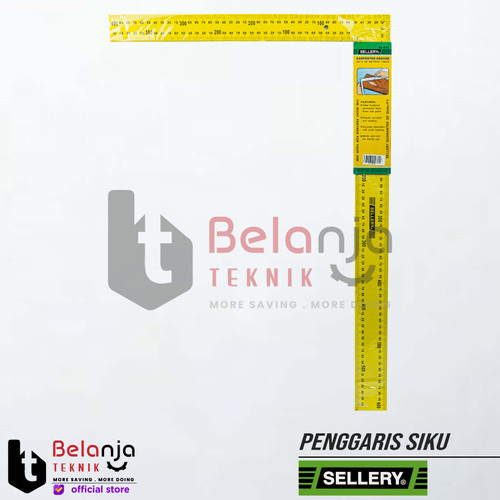 Sellery Penggaris Siku Tukang 40 cm x 60 cm Siku Tukang 16" x 24"