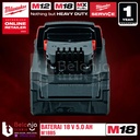Milwaukee Battery M18 B5 Baterai 18V 5 AH 18 Volt M18B5 REDLithium Ion