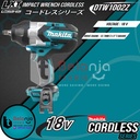 Makita Impact Wrench Cordless DTW1002Z Mesin Pumbuka Baut + Set 18V 5A