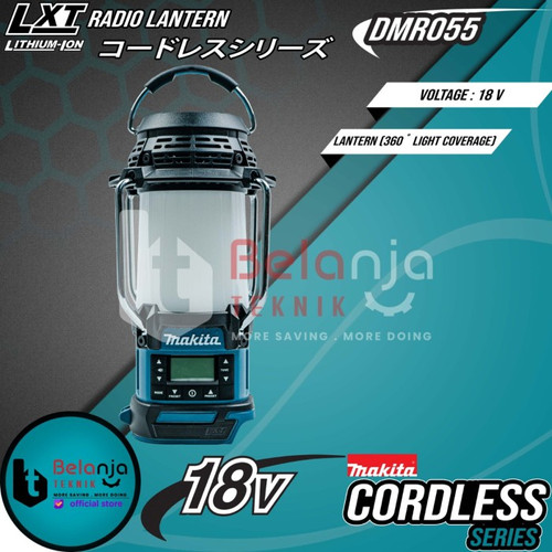 Makita Lampu Penerangan Lentera DMR055 Cordless Radio Lantern Set 18V
