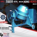 Tiger Mesin Aduk Semen Molen 425 Liter + Mesin Engine Yanmar TF 85 R