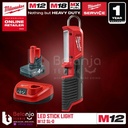 Milwaukee Led Stick Light M12 SL-0 Lampu Kerja Portable Set 12 V 4 AH