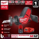 Milwaukee Compact Hackzall Reciprocating M12 CHZ-0 Gergaji Set 12V 2AH