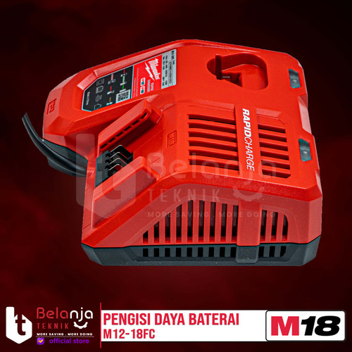 Milwaukee Rapid Charger M12-18FC Pengisi Daya Baterai 12V 18V M12 M18