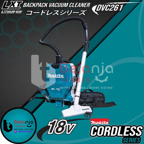 Makita Penghisap Debu DVC261ZX23 18 V Backpack Vacuum Cleaner + 5A SET
