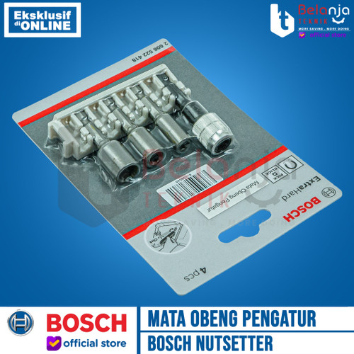 Bosch Mata Obeng Extra Hard Pick Click Nutsetter 4 PCS Baut Roofing