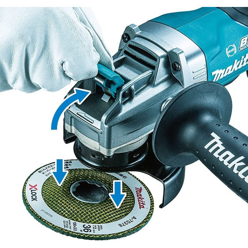 Makita Cordless Angle Grinder GA045GM201 Gerinda Tangan 4 Inch X-LOCK