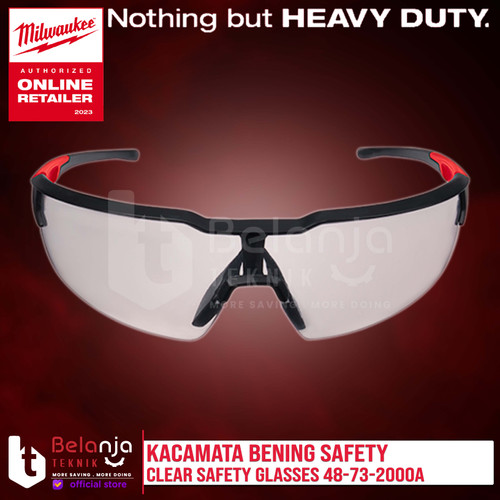 Milwaukee Clear Safety Glasses Kacamata Safety Kaca Mata Kerja Bening
