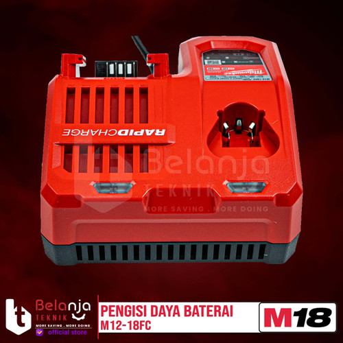 Milwaukee Rapid Charger M12-18FC Pengisi Daya Baterai 12V 18V M12 M18