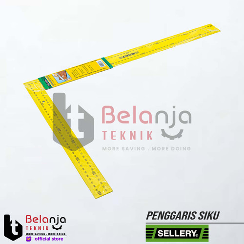 Sellery Penggaris Siku Tukang 40 cm x 60 cm Siku Tukang 16" x 24"
