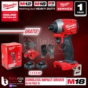 Milwaukee Impact Driver Baterai M18 FID2-0 Bor Obeng Set 18V 5 AH FID
