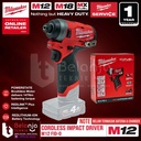 Milwaukee Impact Driver Baterai M12 FID2-0 1/4 Inch Hex 12 V Unit Only