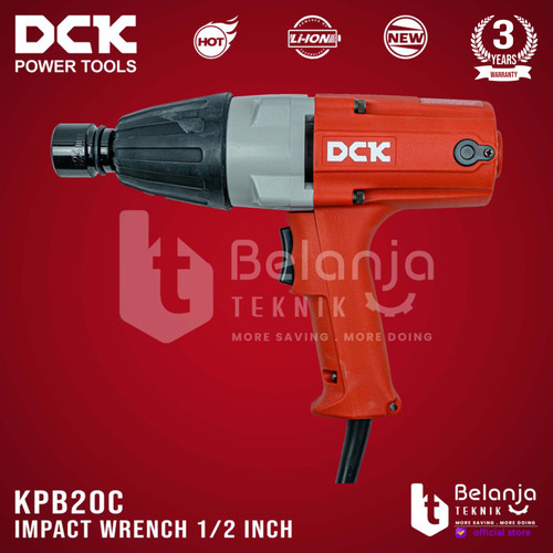 DCK Impact Wrench 1/2 Inch KPB20C Mesin Pembuka Baut Listrik 1/2" KPN