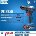 Bosch Mesin Bor Baterai Cordless Drill GSR 185 LI + Mata Obeng 43 Pcs