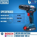 Bosch Bor Tembok Baterai Cordless GSB 185 LI 18V + Mata X-line 34 Pcs