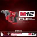 Milwaukee Rotary Hammer Cordless Sds M12 CH-0C Bor Tembok Set 12V 4AH