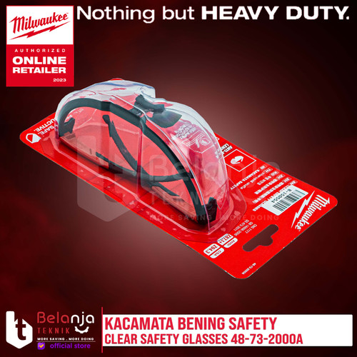Milwaukee Clear Safety Glasses Kacamata Safety Kaca Mata Kerja Bening
