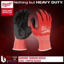 Milwaukee Sarung Tangan Kerja Proyek CUT 1 Dipped Gloves CUT1 Size M