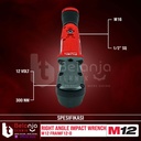 Milwaukee Right Angle Impact Wrench 1/2 Inch M12 FRAIWF12-0 Unit Only
