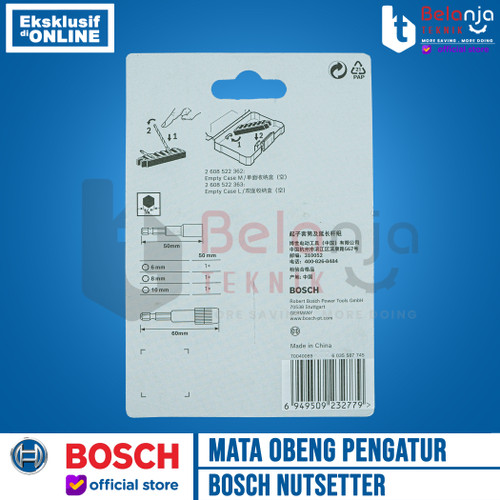 Bosch Mata Obeng Extra Hard Pick Click Nutsetter 4 PCS Baut Roofing