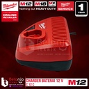 Milwaukee Charger Battery C12C Pengisi Daya Baterai M12 C 12 C 12V 12C