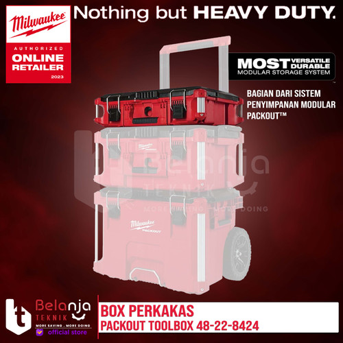 Milwaukee Box Perkakas Serbaguna Toolkit Packout Toolbox 48-22-8424
