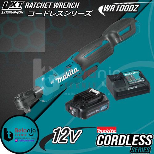 Makita Ratchet Baterai Cordless WR100DZ Rachet Sock 12V Socket Sok SET