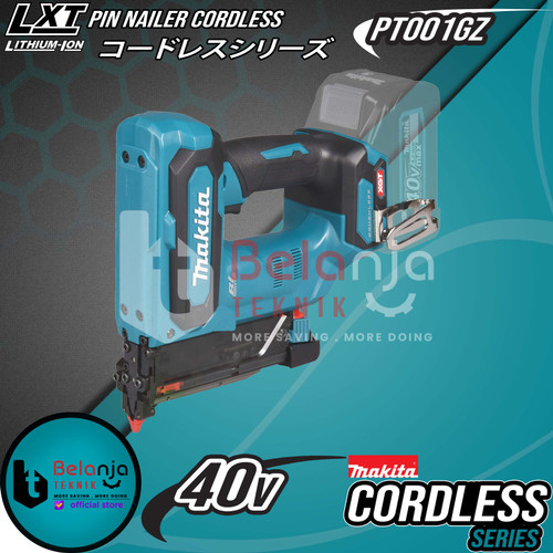 Makita Pin Brad Nailer Cordless PT001GZ Mesin Paku Tembak Baterai 40V