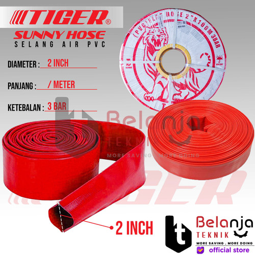 Tiger Selang Buang Pompa Irigasi 2 Inch Selang Buang Sunny Hose 3 Bar