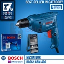 Bosch Mesin Bor Besi Listrik GBM400 10MM + Mata Bor Set Xline 25 PCS