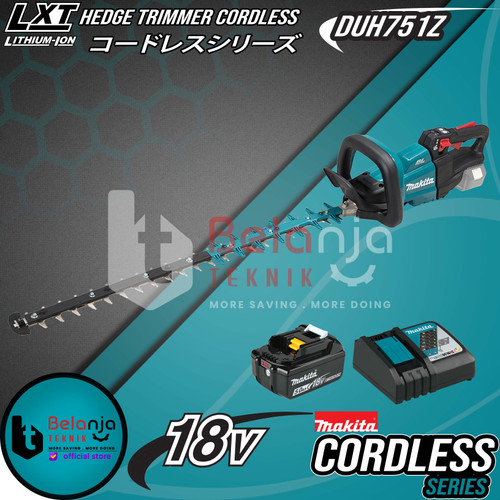 Makita Mesin Potong Dahan Baterai DUH751Z 18V Hedge Trimmer Cordless