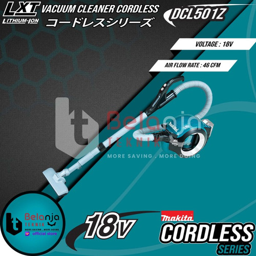 Makita Vacuum Cleaner DCL501Z Cordless Potable Penghisap Debu 18V Set