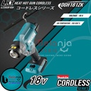 Makita Mesin Blower Udara Panas Baterai DHG181ZK Hot Gun Cordless Set
