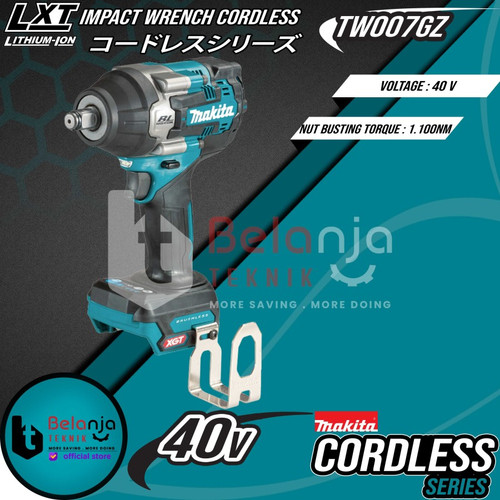 Makita Impact Wrench Cordless TW007GZ Mesin Pembuka Baut + Baterai 40V