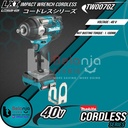 Makita Impact Wrench Cordless TW007GZ Mesin Pembuka Baut + Baterai 40V