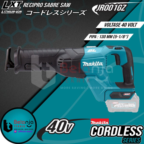 Makita Gergaji JR001GZ Recipro Saw Reciprocating + Baterai 40V Set