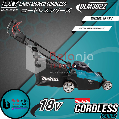 Makita Mesin Potong Rumput Dorong 18V DLM382Z Lawn Mower + Baterai Set