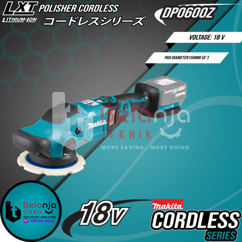 Makita Mesin Amplas DPO600Z Random Polisher Cordless 18V + Baterai Set