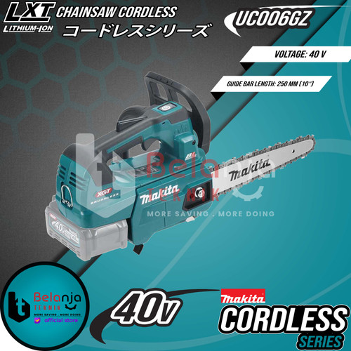 Makita Mesin Gergaji Kayu UC006GZ Chainsaw Cordless + Baterai 40V Set
