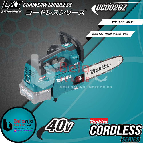 Makita Mesin Gergaji Kayu UC002GZ01 Chainsaw Cordless + Baterai 40V Set