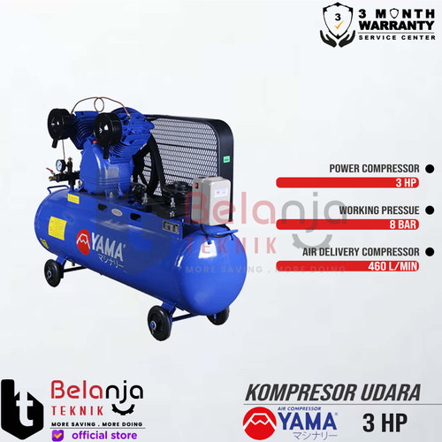 Yama Unloaded Kompresor Angin 3 HP + Engine Firman SFE 270 9HP