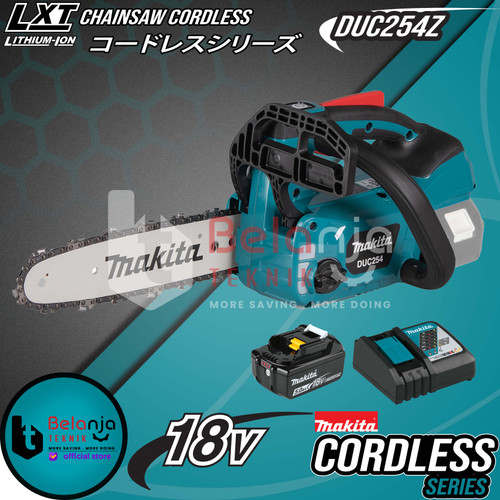 Makita Chainsaw Cordless DUC254Z Mesin Gergaji Potong Kayu Baterai 18V