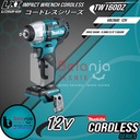 Makita Impact Wrench Cordless TW160DZ Mesin Pembuka Baut + Baterai 18V